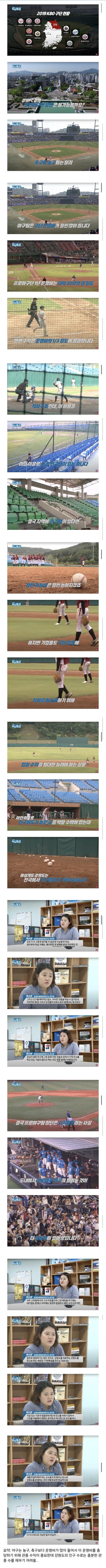 강원도를 연고로 하는 프로야구팀이 없는 이유