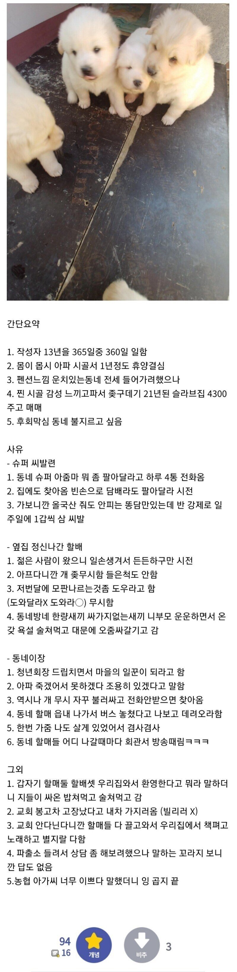 휴양 하려고 시골 내려간 디시인