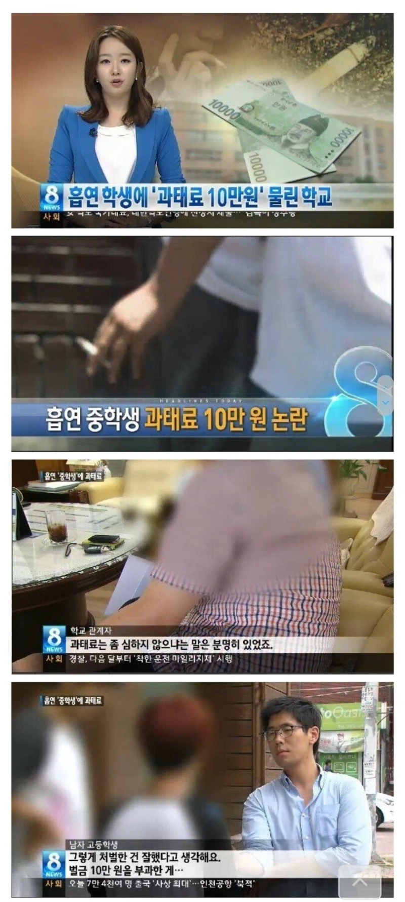 급식에게 과태료 부과.