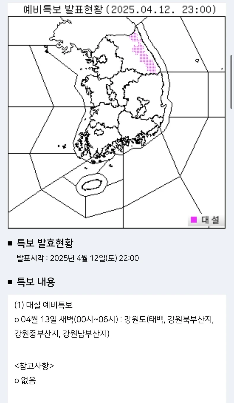 현재 대한민국 날씨 현황