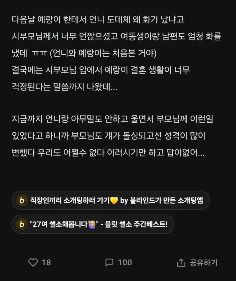 동생 상견례를 ㅆ창낸 39살 돌싱녀-2