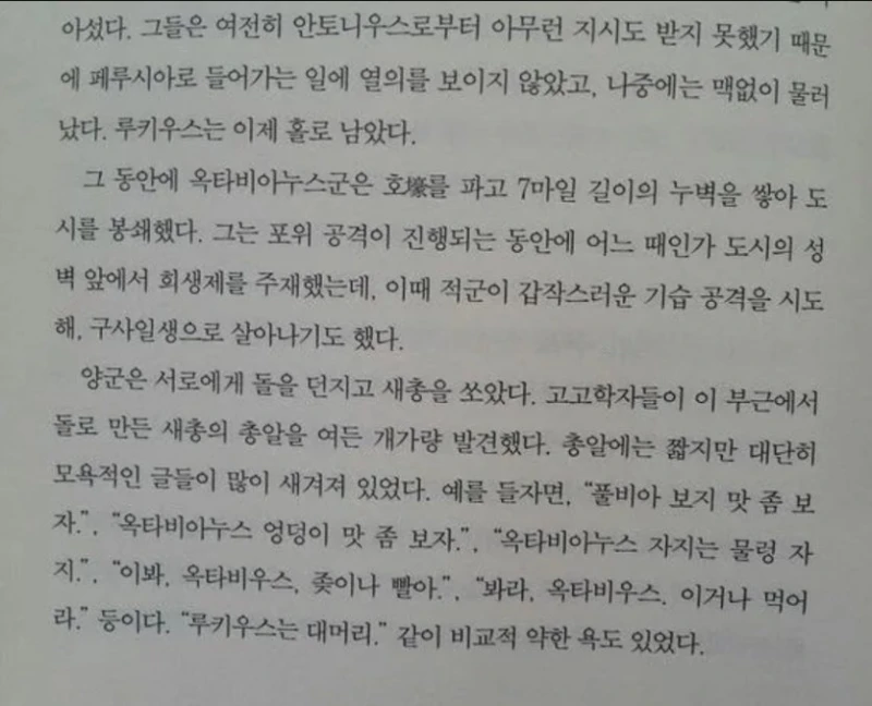 고대로마의 상스런 욕설수준