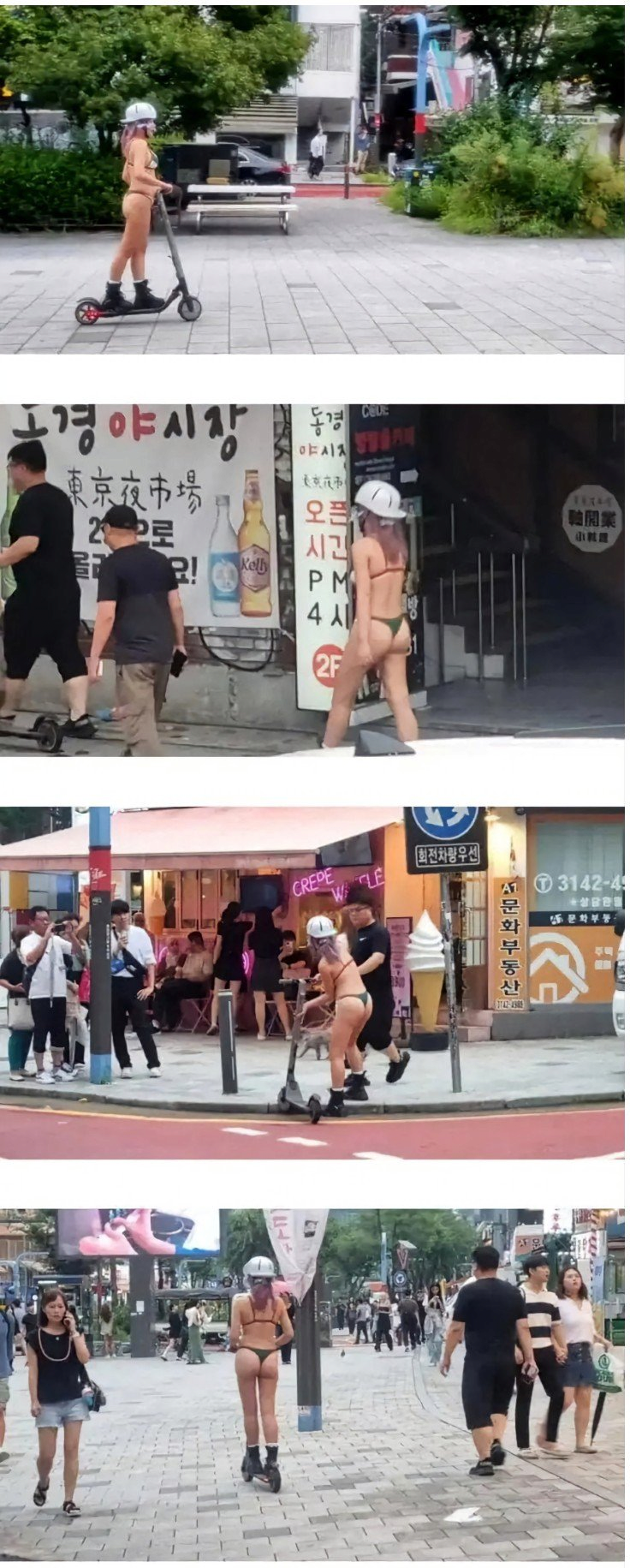 서울에서 비키니 입고 돌아다닌 여자 "내 자유다" .jpg