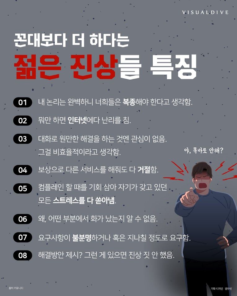꼰대보다 더 하다는 젊은 진상들 특징.jpg