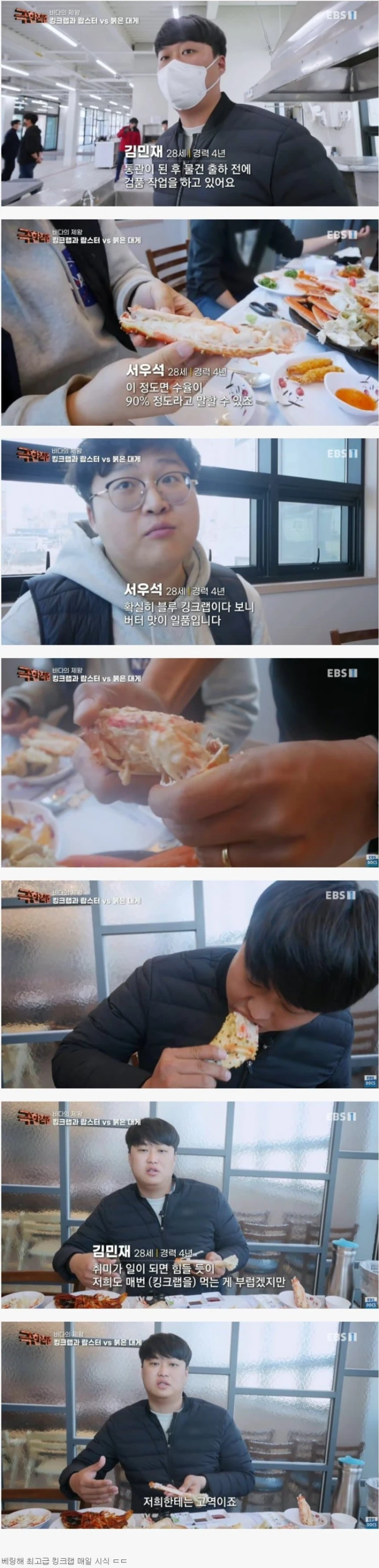 매일 킹크랩을 먹어보는 극한직업.jpg
