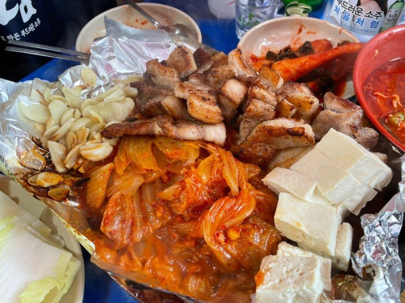 포장마차 삽겹갈