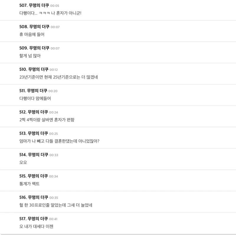 싱글벙글 30대 미혼증가 더쿠 반응-2