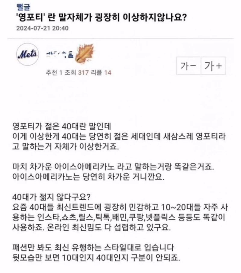 영포티라는 이해가 안되는 40대.jpg