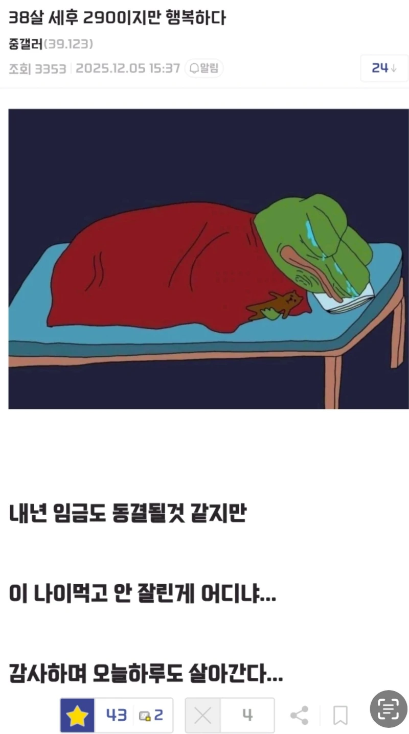 세후 290을 받는 38살 디시인이 행복한 이유.jpg