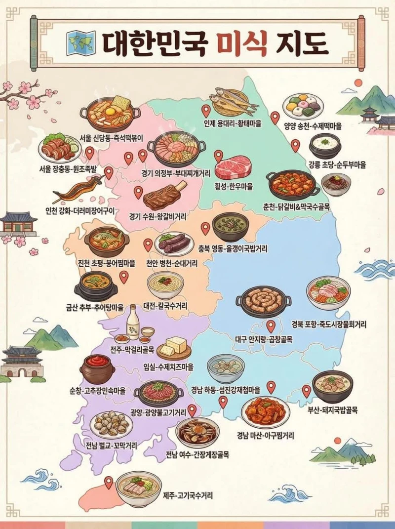 대한민국 미식지도