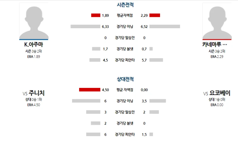 일본야구 오코하마 간단 분석