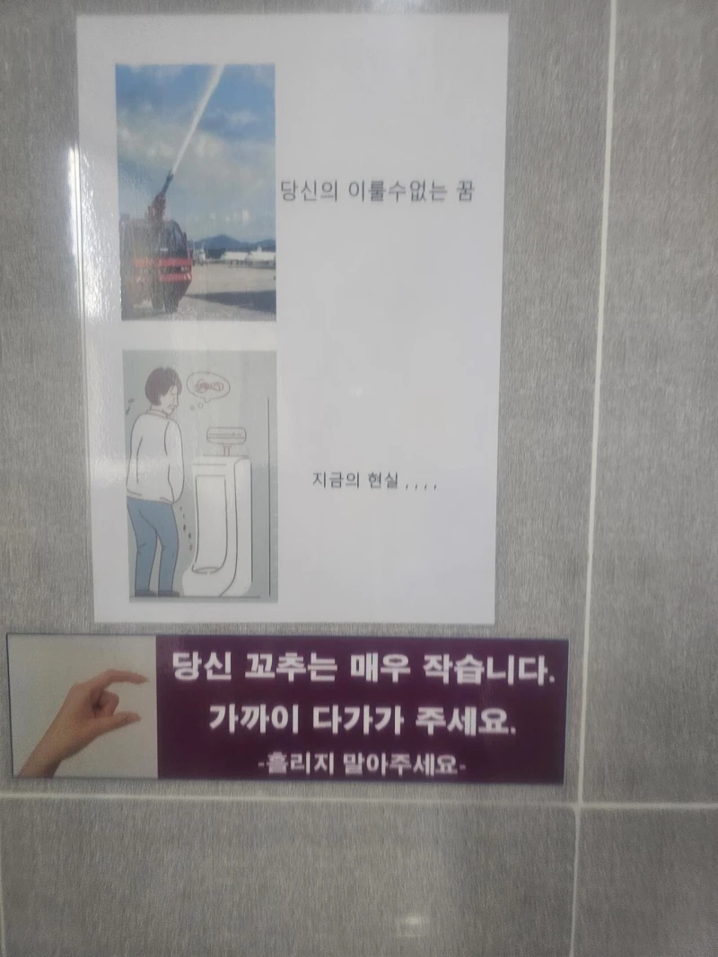 "당신의 꼬추는 매우 작습니다"