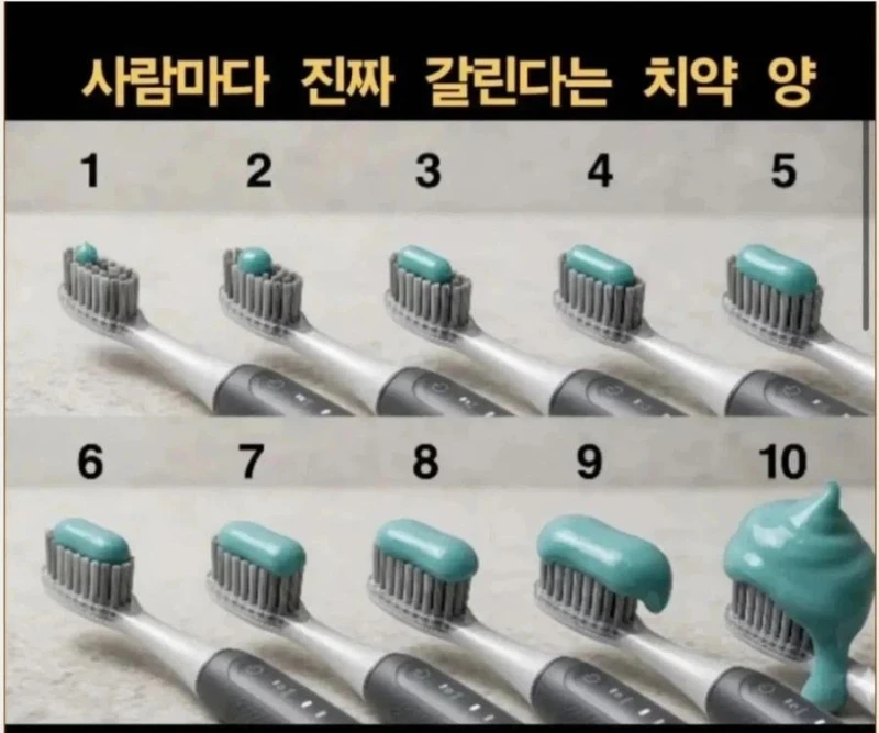 사람마다 갈린다는 치약 양