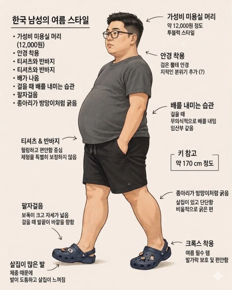 한국 남자의 여름 스타일