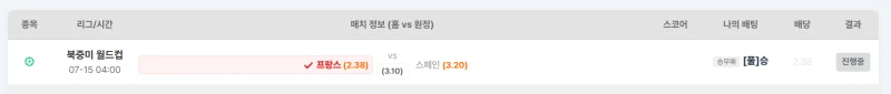 정규 시간 스페인 승은 그려지지 않는다