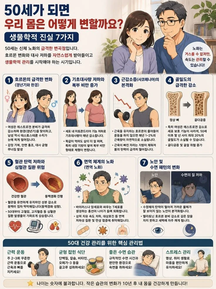 50세 이후 우리 몸 변화