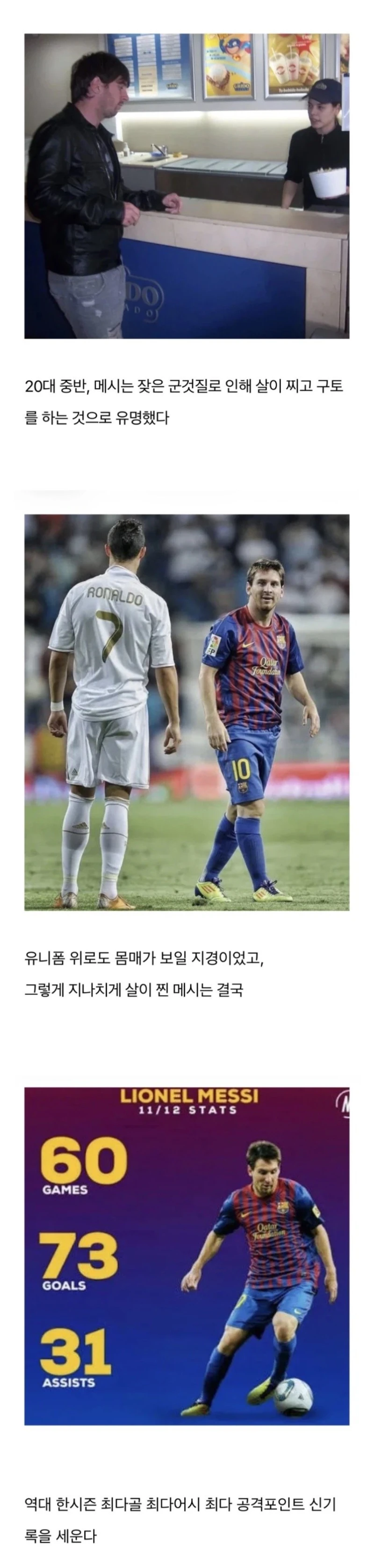 축구선수 식단관리의 중요성