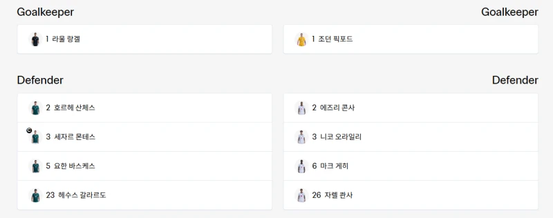 타코 vs 뻥글 선발라인업