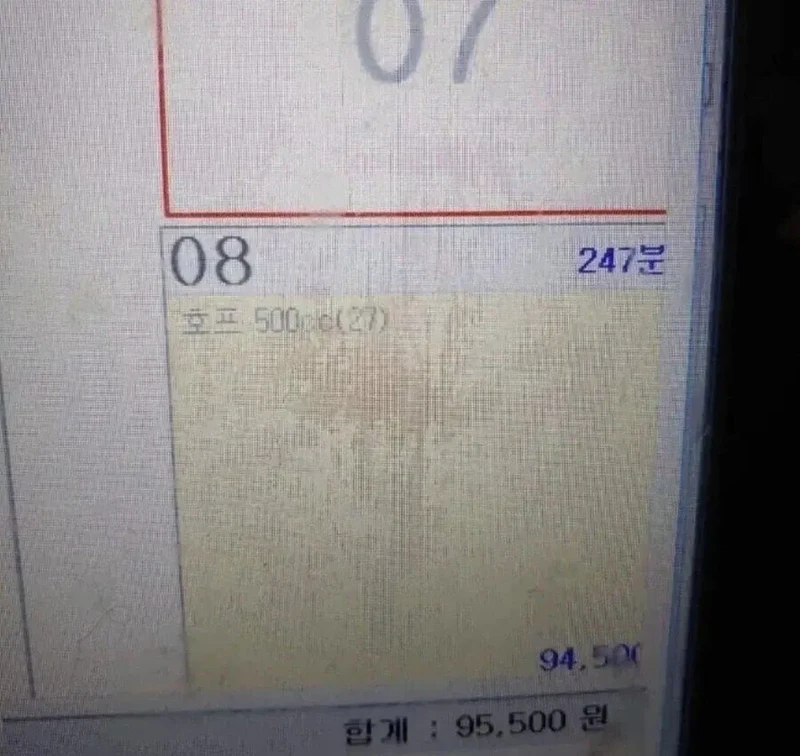 안주없이 홀로 술만 마셔도 되냐는 여자 손님