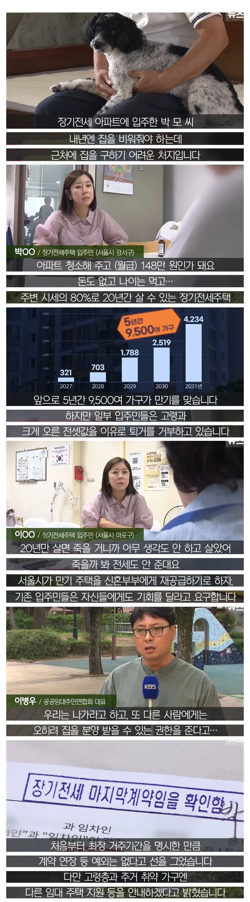 "아무 생각도 안 하고 살았어" 20년 장기전세주택 퇴거 거부하는 입주민들