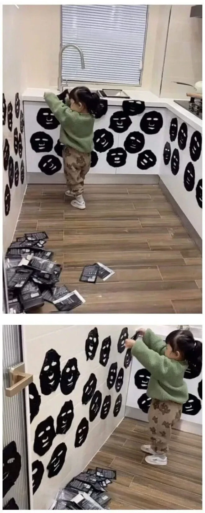주방 인테리어중인 우리아이