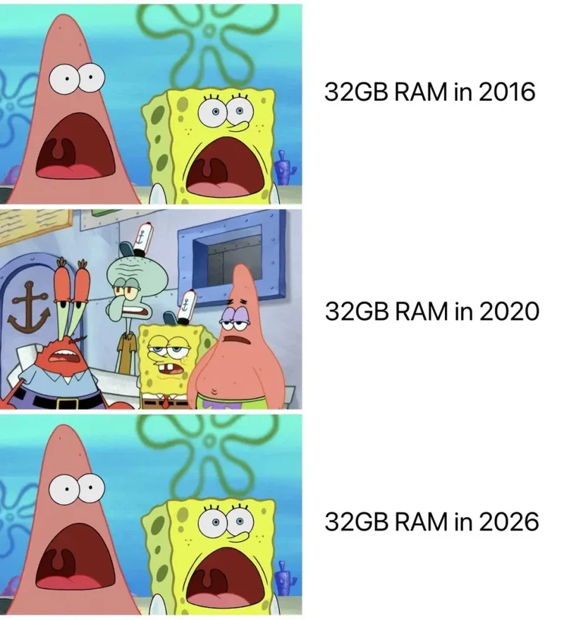 가정용 컴퓨터에 32GB 램을 달았을 때 주변의 반응