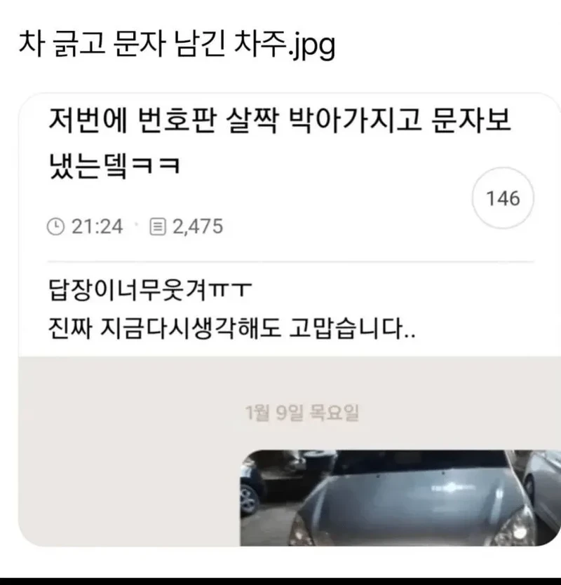 훈방처리된 차주