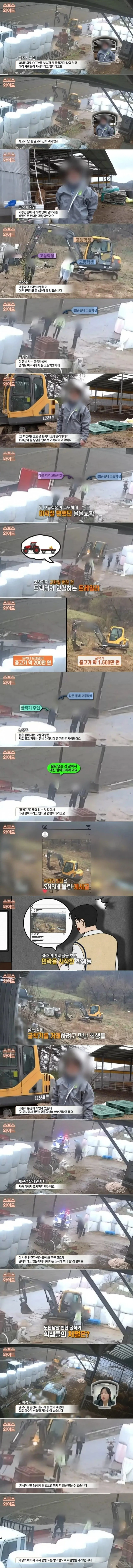 주인 몰래 굴착기 팔려다가 걸림