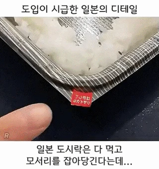 일본의 도시락 용기 디테일