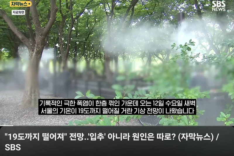 진짜 가을이 오나?