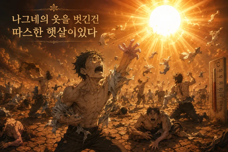 나그네의 옷을 벗긴건
