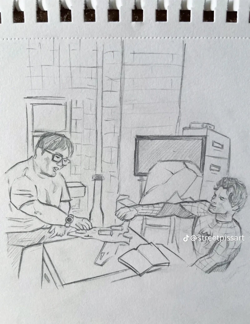 (약스포) 스파이더맨 브랜드 뉴 데이 mj가 그린 그림