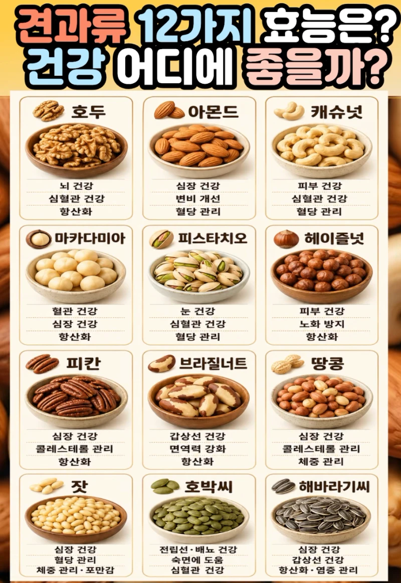견과류 12가지 효능
