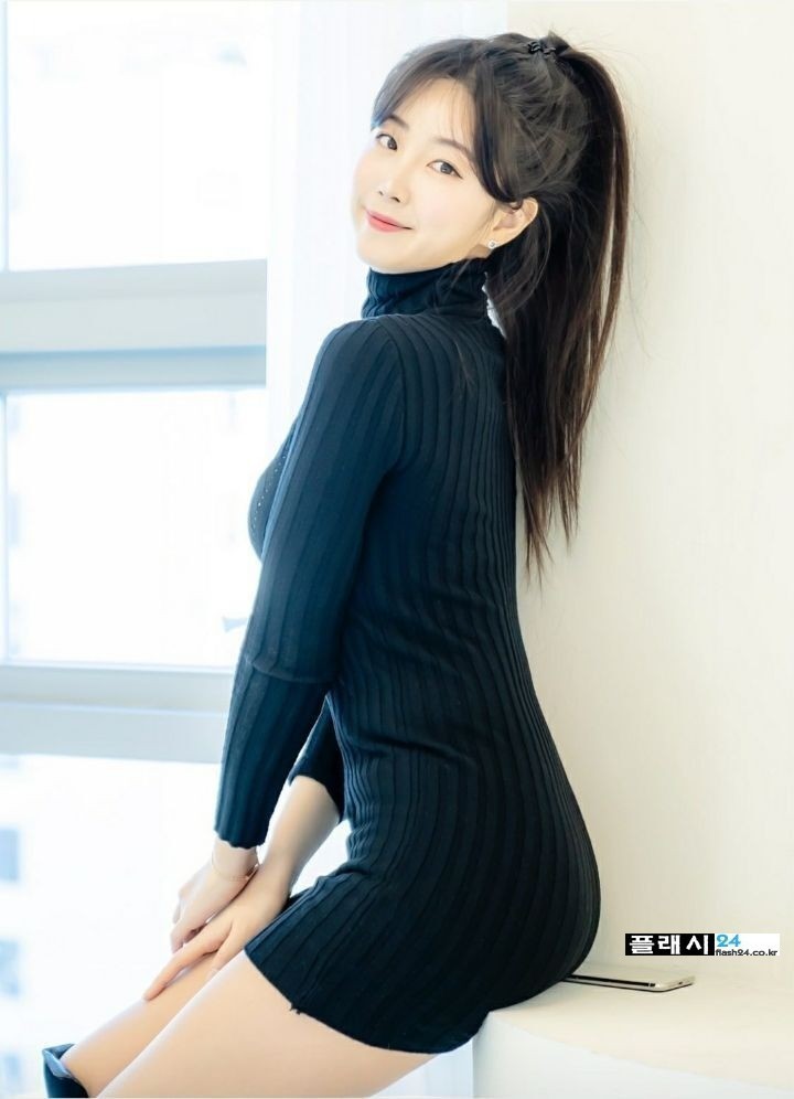 S라인 안지현 치어리더 골지원피스-4