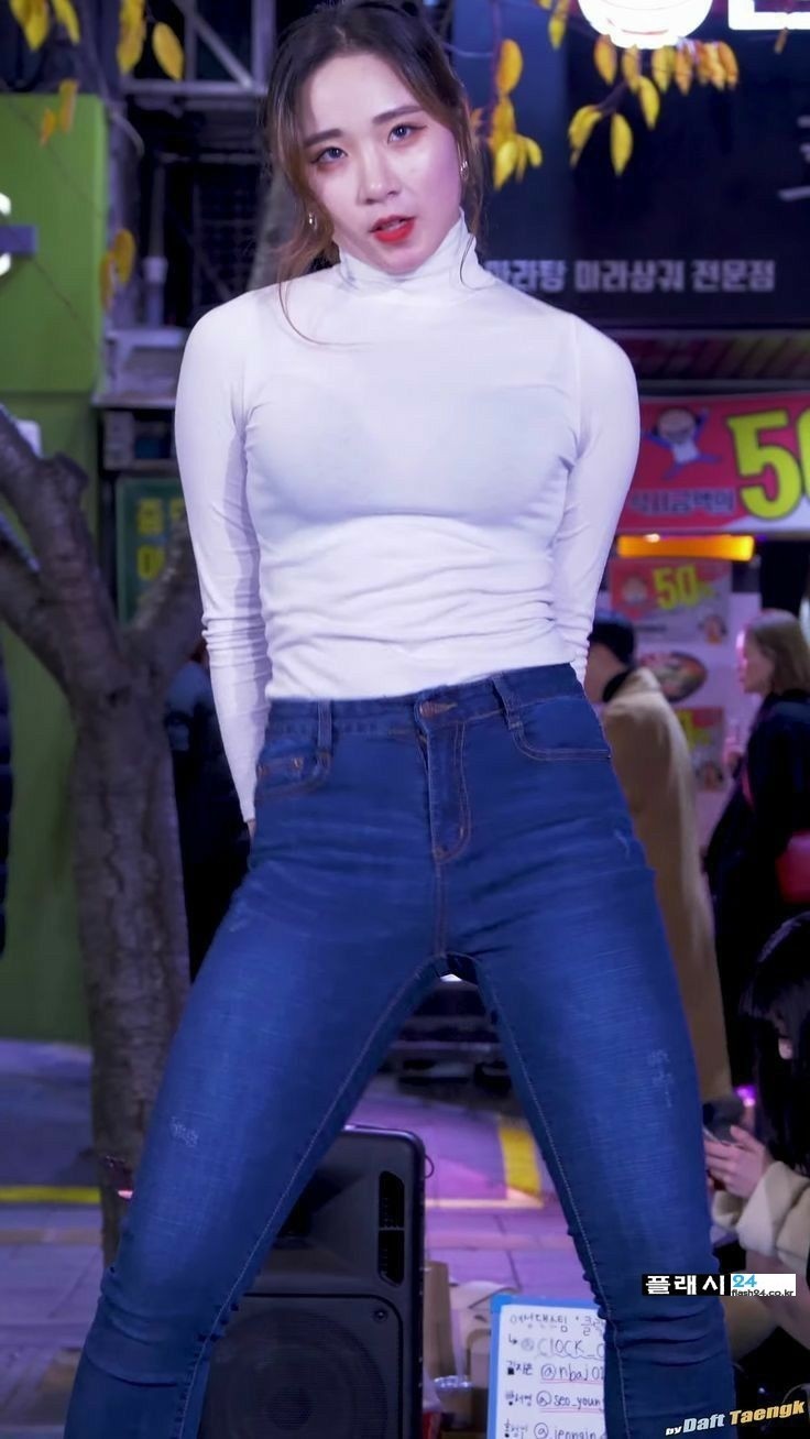 길거리 버스킹 누나의 스키니-3