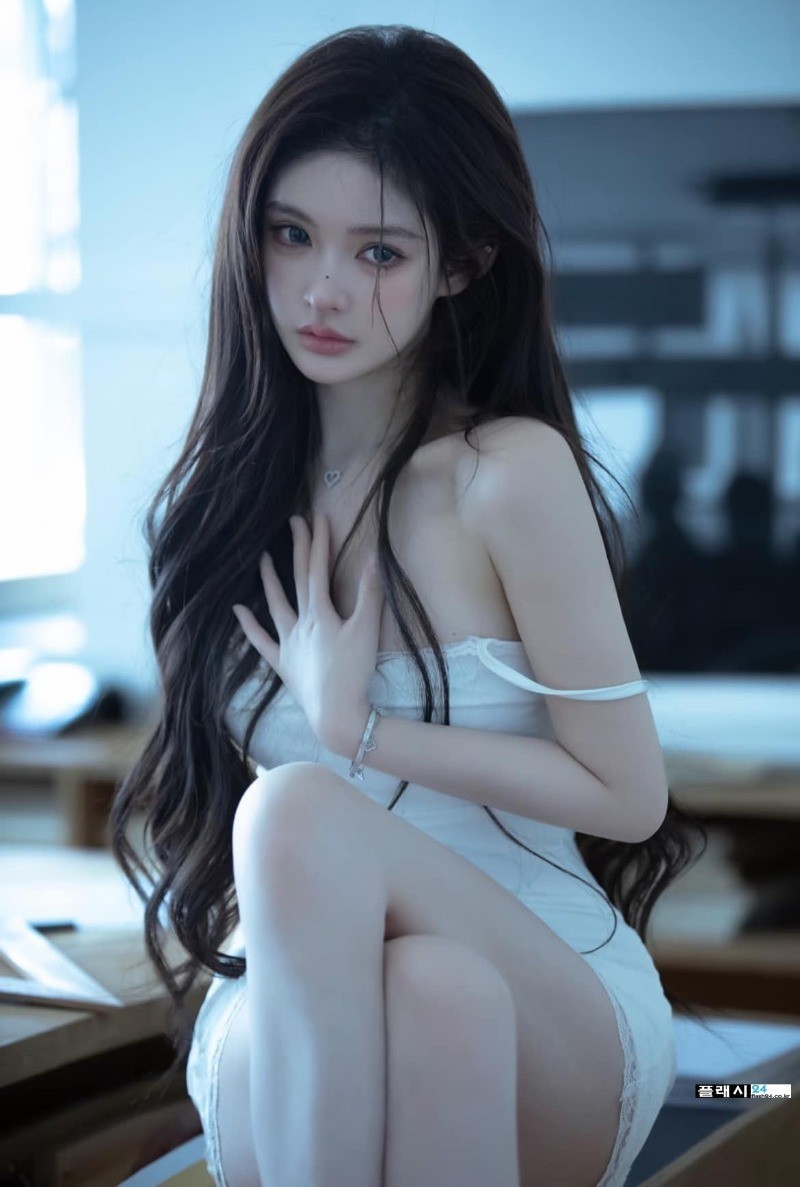ㅇㅎ)도서관에서 밤새 공부한 여학생 옷차림-10