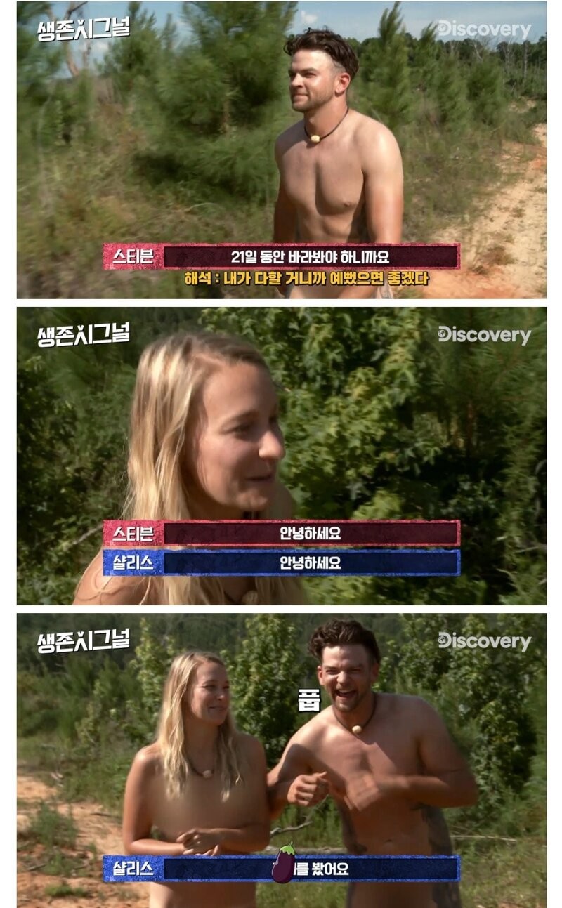 21일간 나체로 무인도에서 생존하는 남녀-5