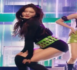 치어리더 차영현 형광 수영복 뒤태-3