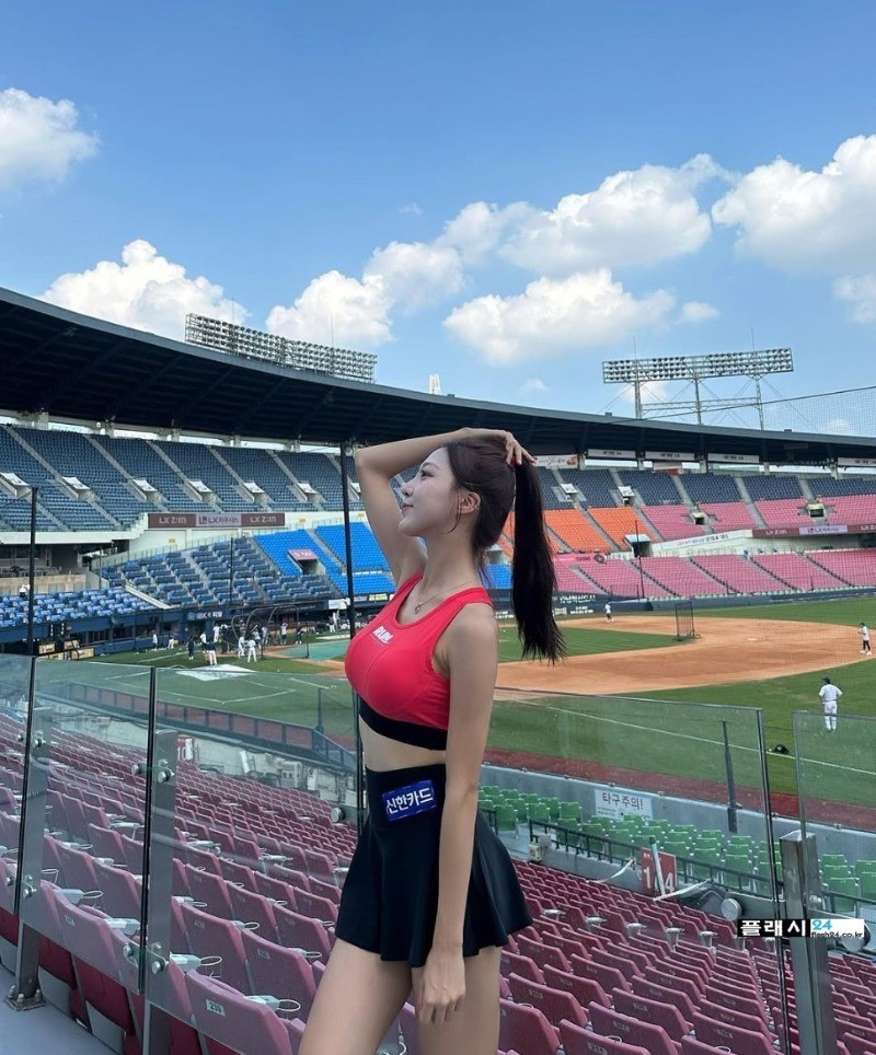 치어리더 진수화 길쭉 길쭉 각선미-10