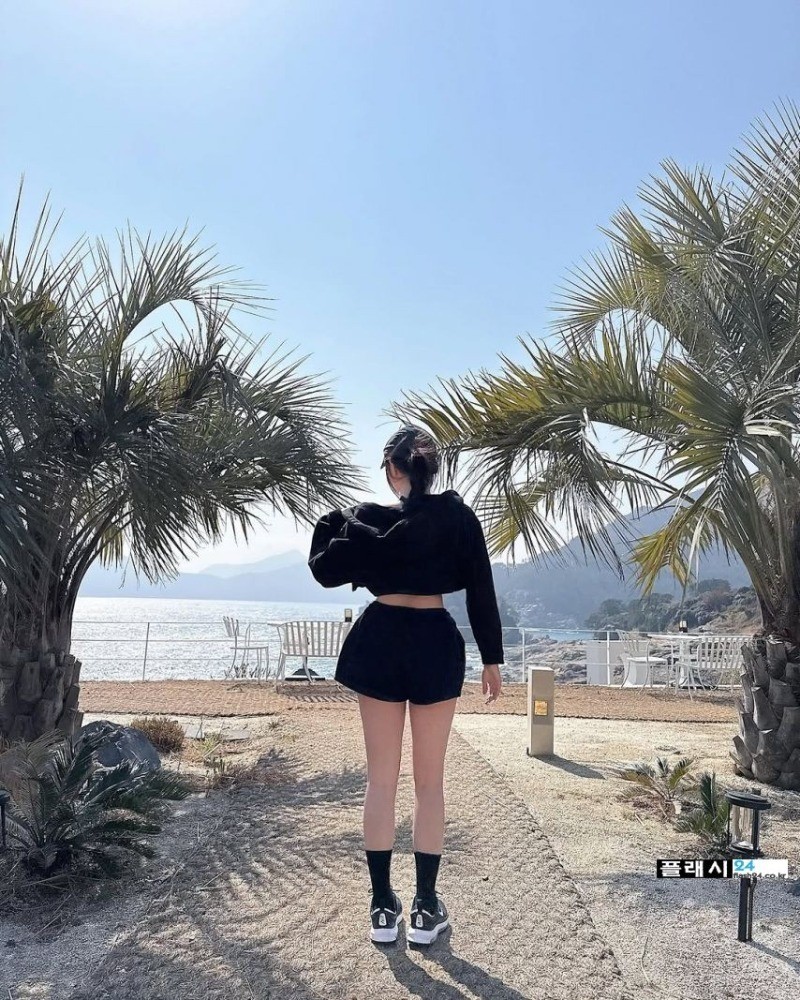 ㅇㅎ)운동나온 코코 김아영 CK 블랙 브라-3