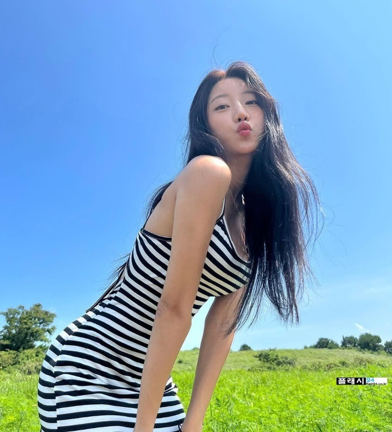 ㅇㅎ)솔로지옥 골때녀 앙예원 골지 원피스 미시룩-3