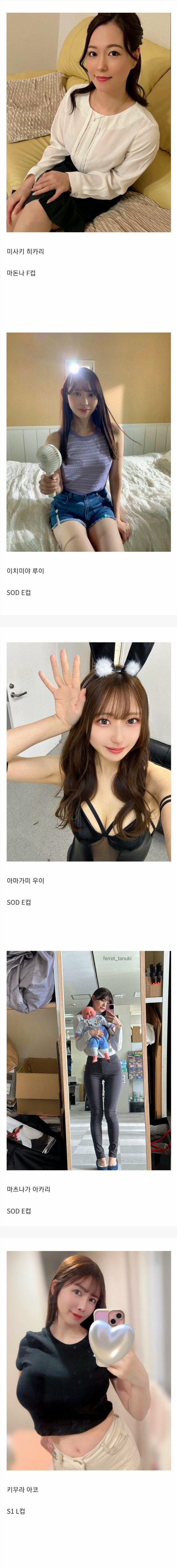 2025년 데뷔한 AV 배우 라인업-3