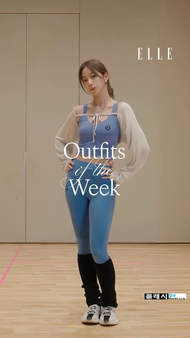 건강미 넘치는 레깅스 르세라핌 카즈하-5