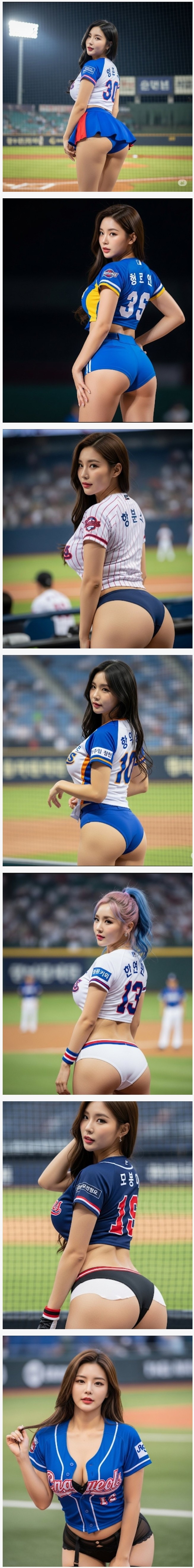 치어리더 컨셉으로 AI 야짤 만들어 봄-2