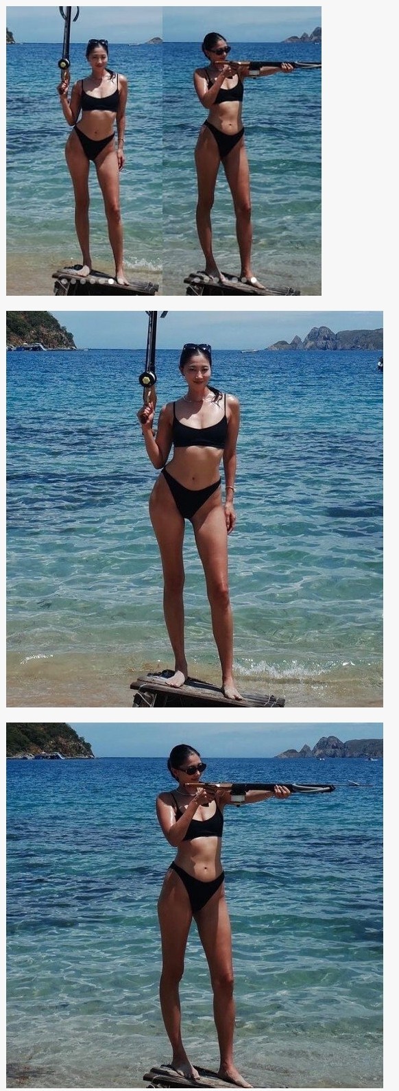 관리 잘 된 미시의 정석을 보여주는 오윤아 비키니 뒷태
