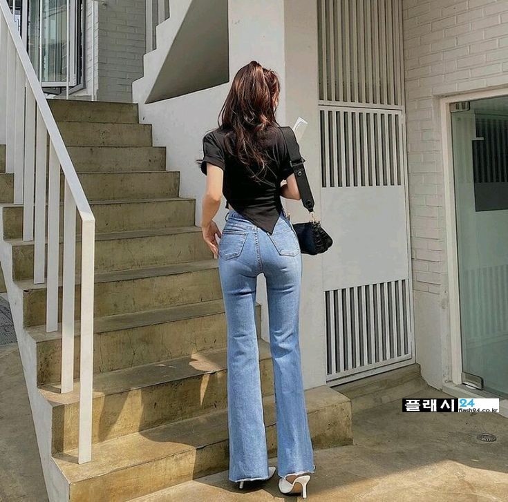 눈을 즐겁게 만드는 슬랜더 청바지 누나들-5