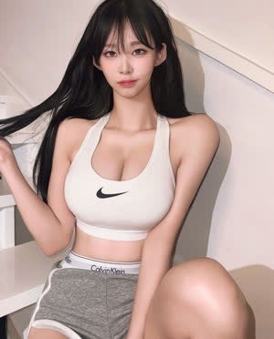 나이키 브라탑 가슴골 ck 팬티 회색 돌핀팬츠-7