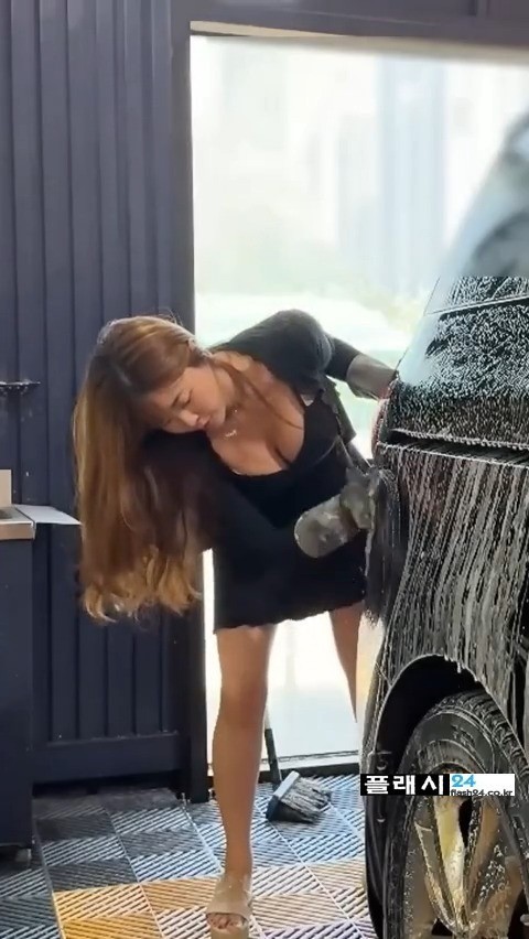 주말에 셀프 세차하는 쥬아쓰