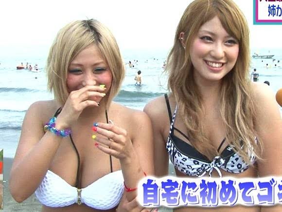일본방송 해수욕장 일반인 거유모음-5