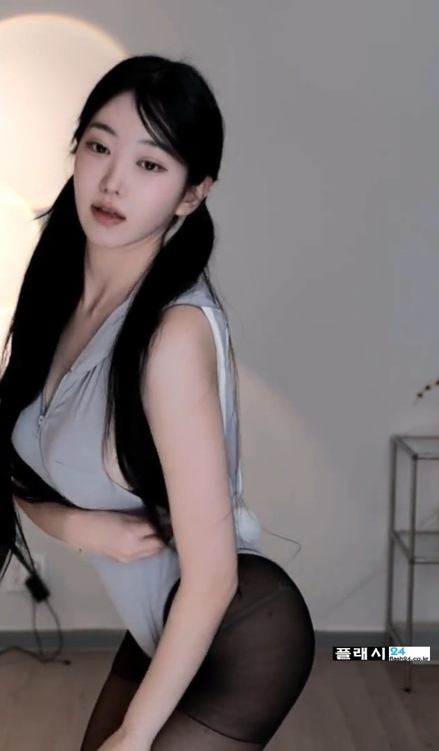 골반이 빛나는 하니니 회색 하이레그 검스-10